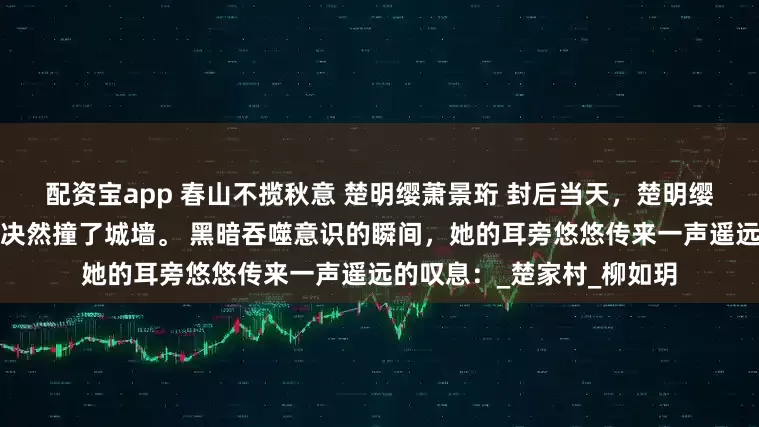 配资宝app 春山不揽秋意 楚明缨萧景珩 封后当天，楚明缨放弃了近在咫尺的凤印，决然撞了城墙。 黑暗吞噬意识的瞬间，她的耳旁悠悠传来一声遥远的叹息：_楚家村_柳如玥